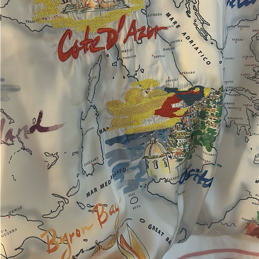 GAP Multicolor Map Print Bomber Jacket - Picture 6 of 6